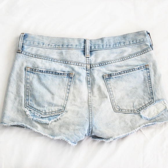Distressed Denim Shorts - Picture 3 of 4